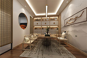 新中式工作室辦公室裝修設計案例