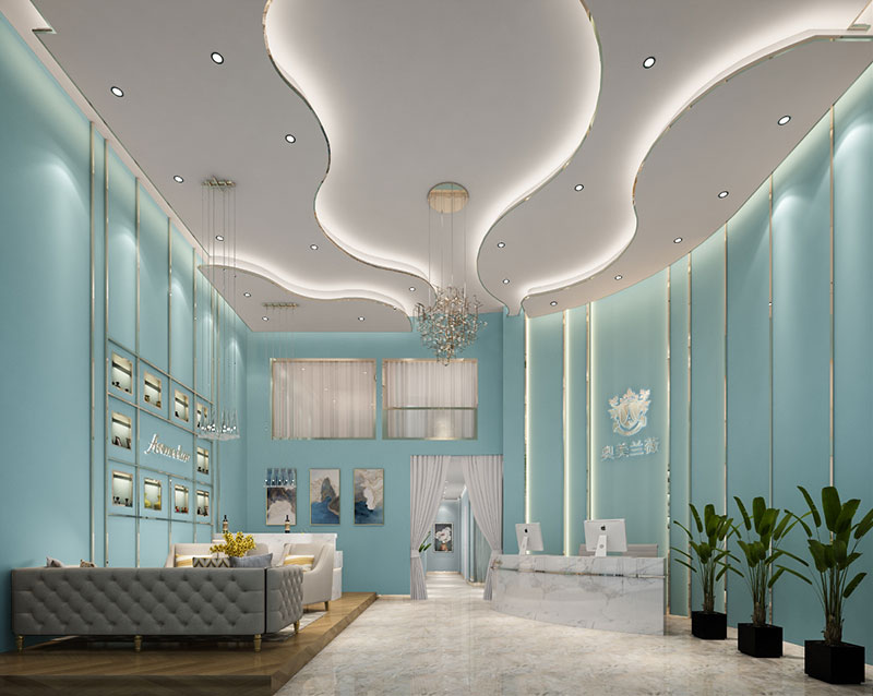 奧美蘭薇美容院設(shè)計(jì)裝修風(fēng)格